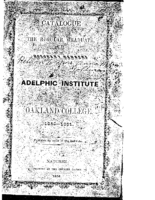 Adelphic Catalogue 1850