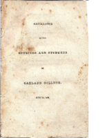 Oakland Catalogue 1838