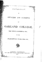Oakland Catalogue 1867