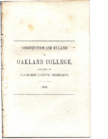 Oakland Constitution 1849