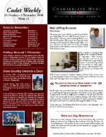Week 11 Newsletter 2008