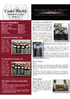 Week 12 Newsletter