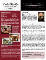 Week 47 Newsletter 2007